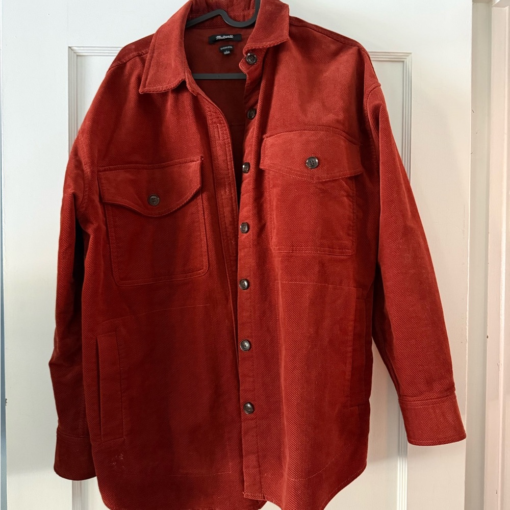 Madewell Women's Small Corduroy Twill Oversized Shirt-Jacket - Picture 5 of 6